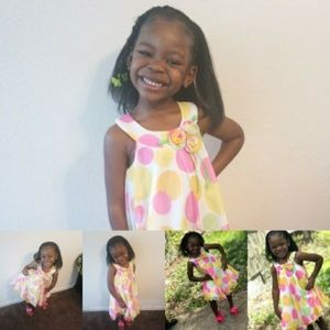 Little girls floral spring sundress